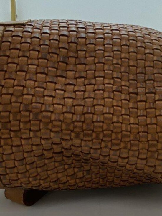 STS Ranchwear Women\'s Brown Woven Leather Sweet Grass Backpack